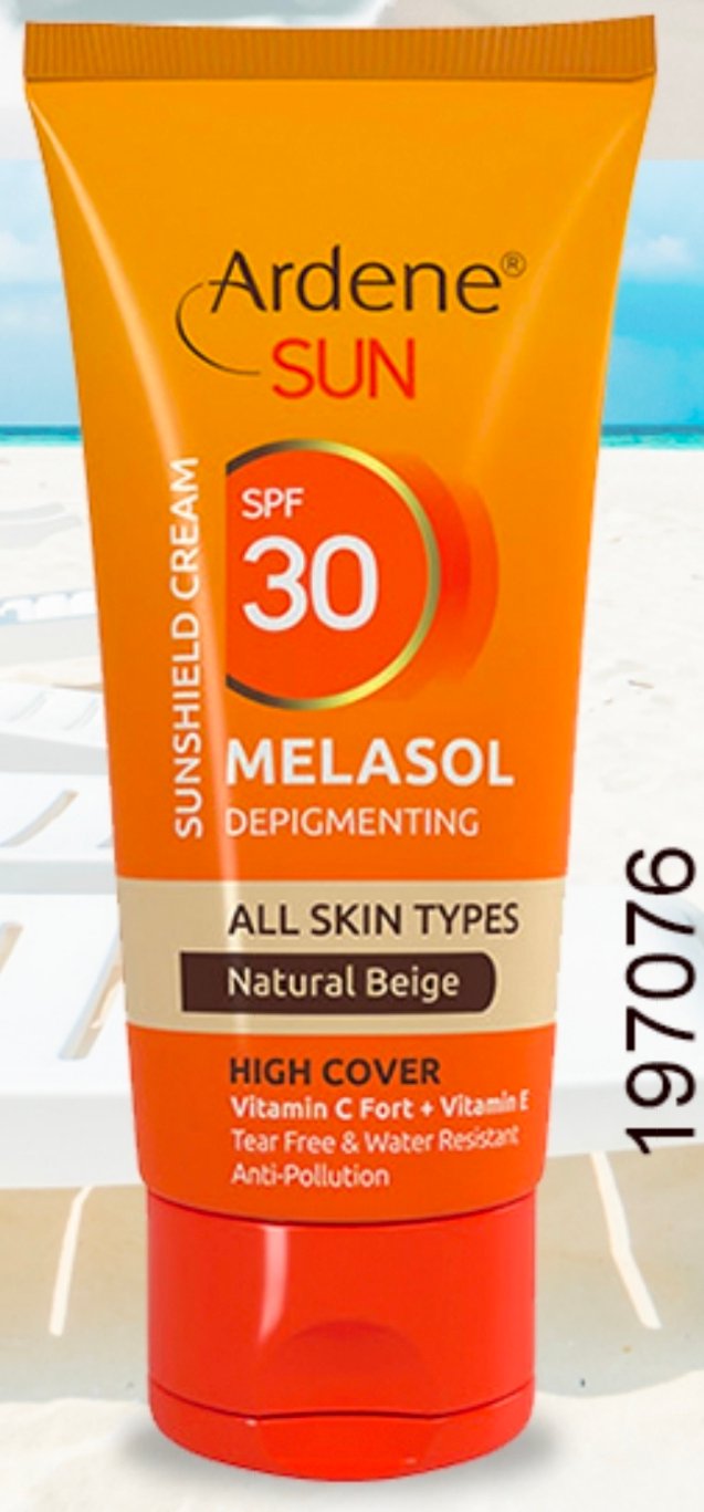 اردن واقي شمس ميلازول ٣٠% كريم خافي عيوب مع لون طبيعي للبشرة 076